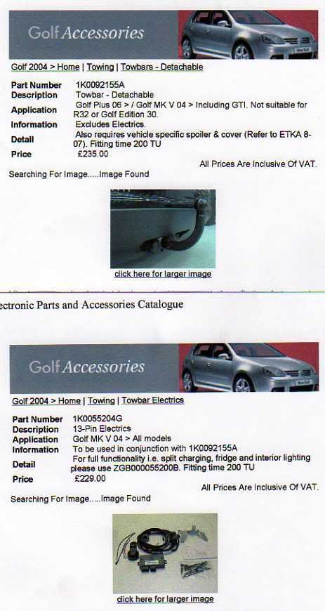 Here are the 2 quotes for the tow bar and electrics.