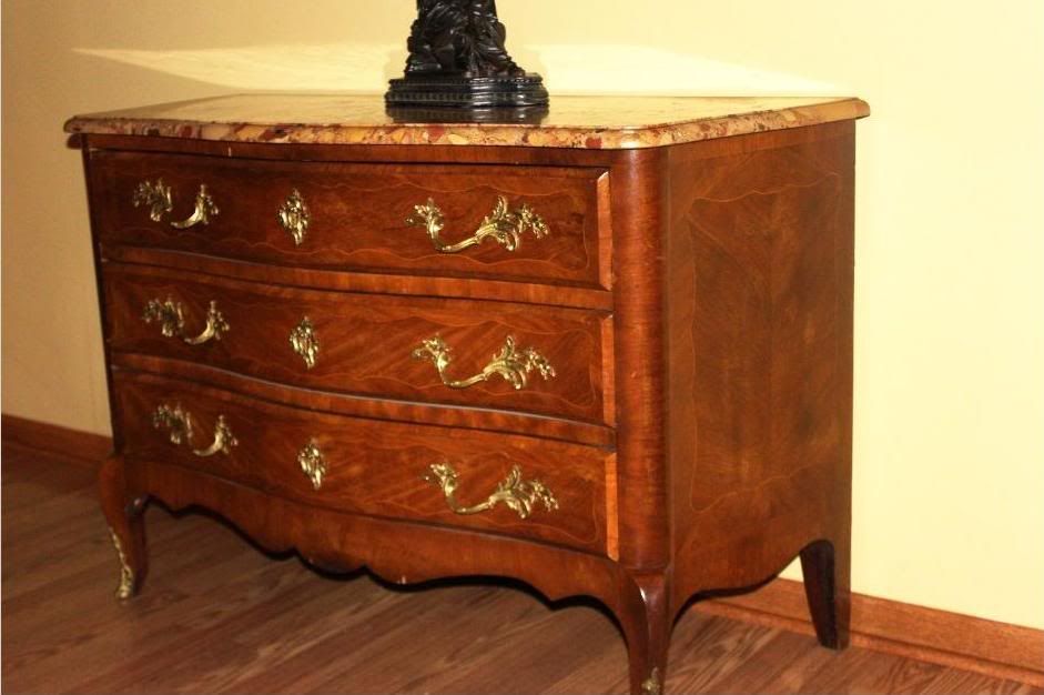 18th Century French Marble Top Bombe Chest Antique eBay