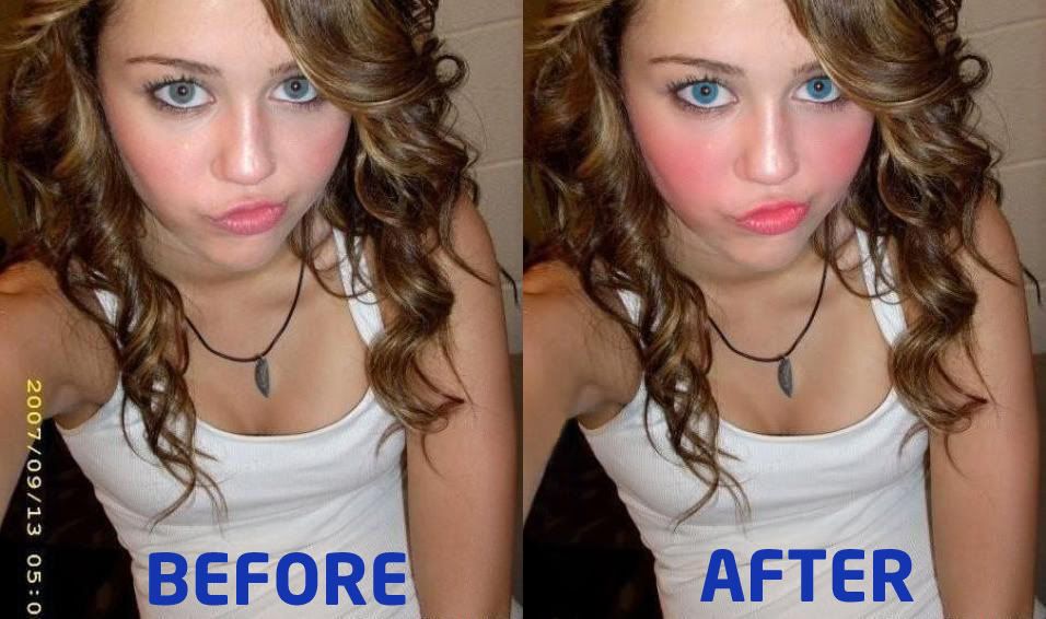 over top makeup. Make-up in Photoshop is very