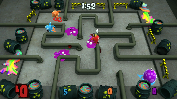 Orange Chompy is a little cheater, as he uses springs to jump over pipes he shouldn't be able to...