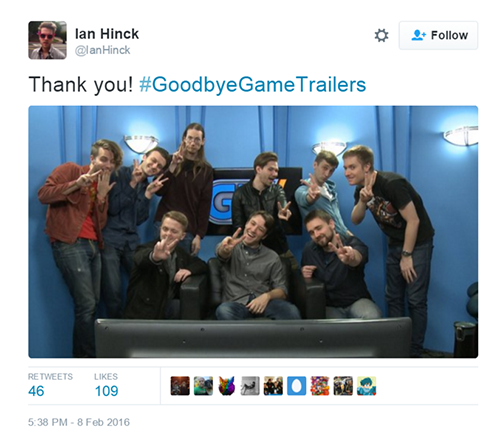 A warm farewell from everyone at Gametrailers