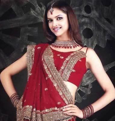 Deepika Padukone in Saree Sari Photos Hot