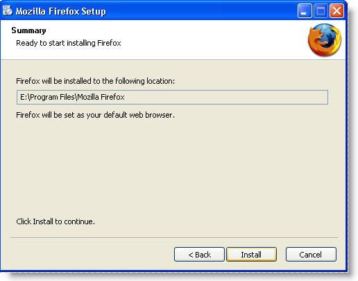 Firefox install tips