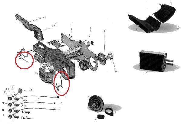 Jeep heater parts