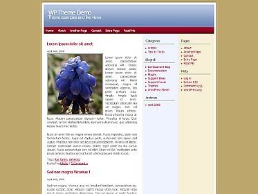 Red and Blue WP Theme