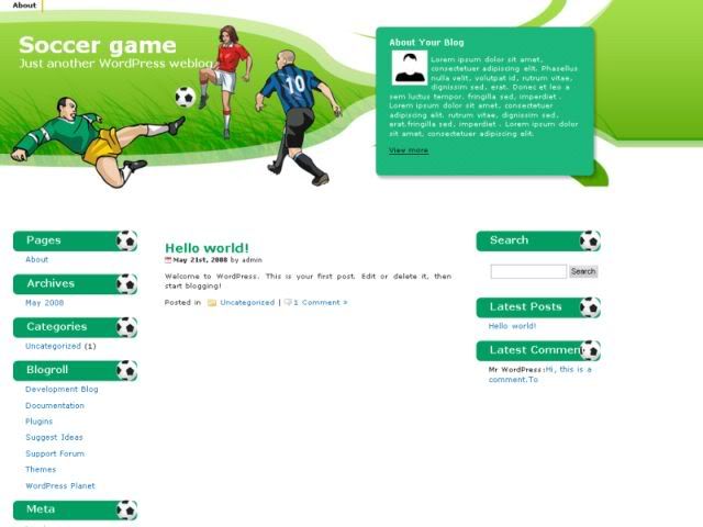 soccer pictures free. Free Wordpress Theme - Soccer