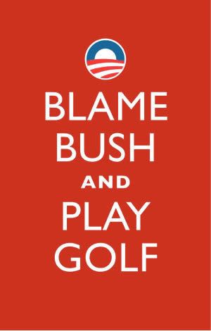 blame bush and golf Pictures, Images and Photos