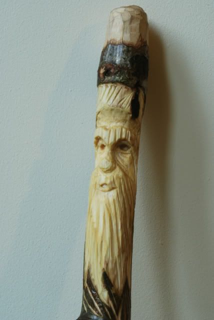 Wood Spirit Walking Stick