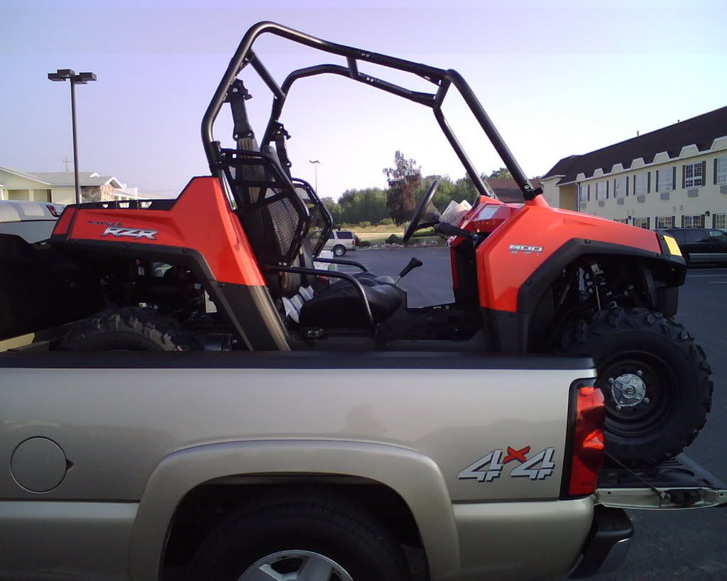 Will RZR fit in the back of a short cab truck? Pictures? PRC Polaris