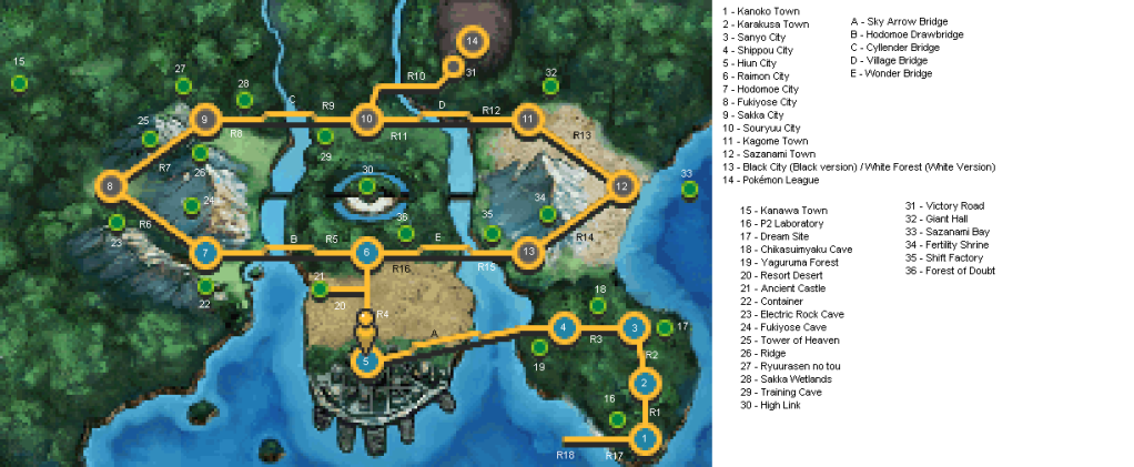 Pokemon Black And White Map Routes. Also, while this map may be a