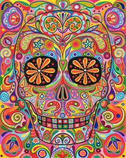 psychedelic skeleton Pictures, Images and Photos