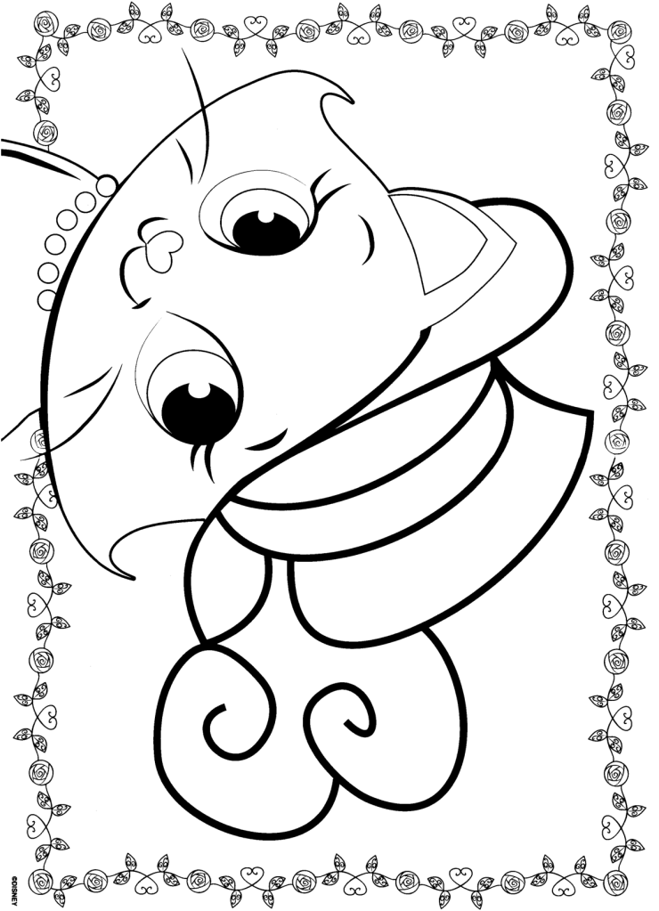 coloring pages of hearts with roses. marie05.png Marie wearing a