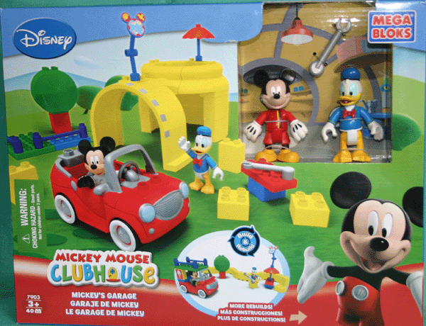 Disney Mickey Mouse Clubhouse Garage Mega Bloks Playset Ebay