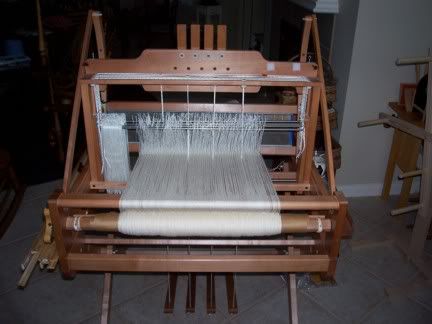 Finished warp - rear view