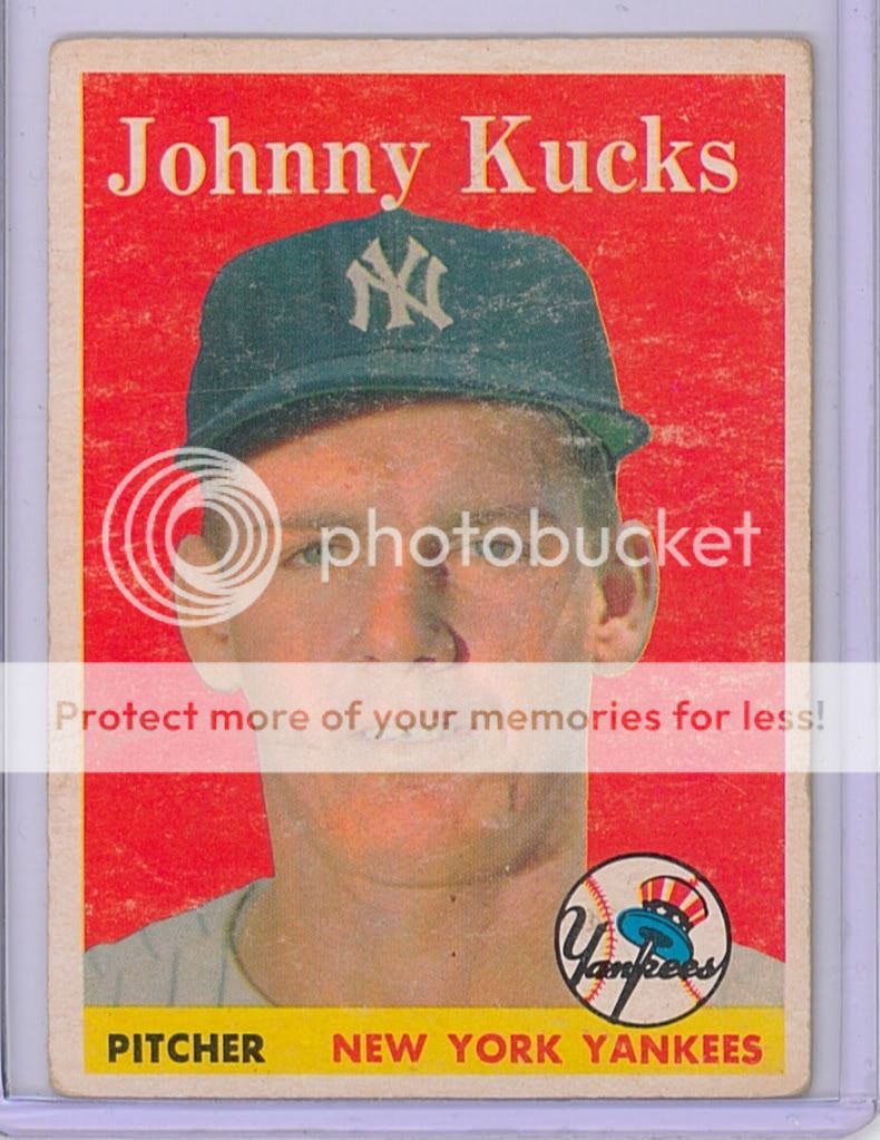 1958 Topps #87   Johnny Kucks   New York Yankees  