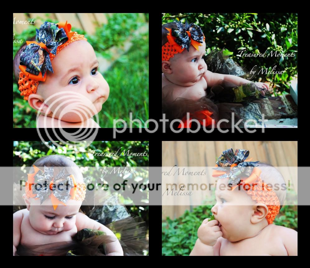 Orange NEW MOSSY OAK BREAK UP CAMO BOW STRETCH HEADBAND  