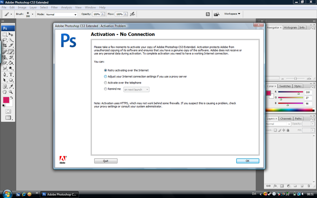 activate adobe cs3 master collection using keygen