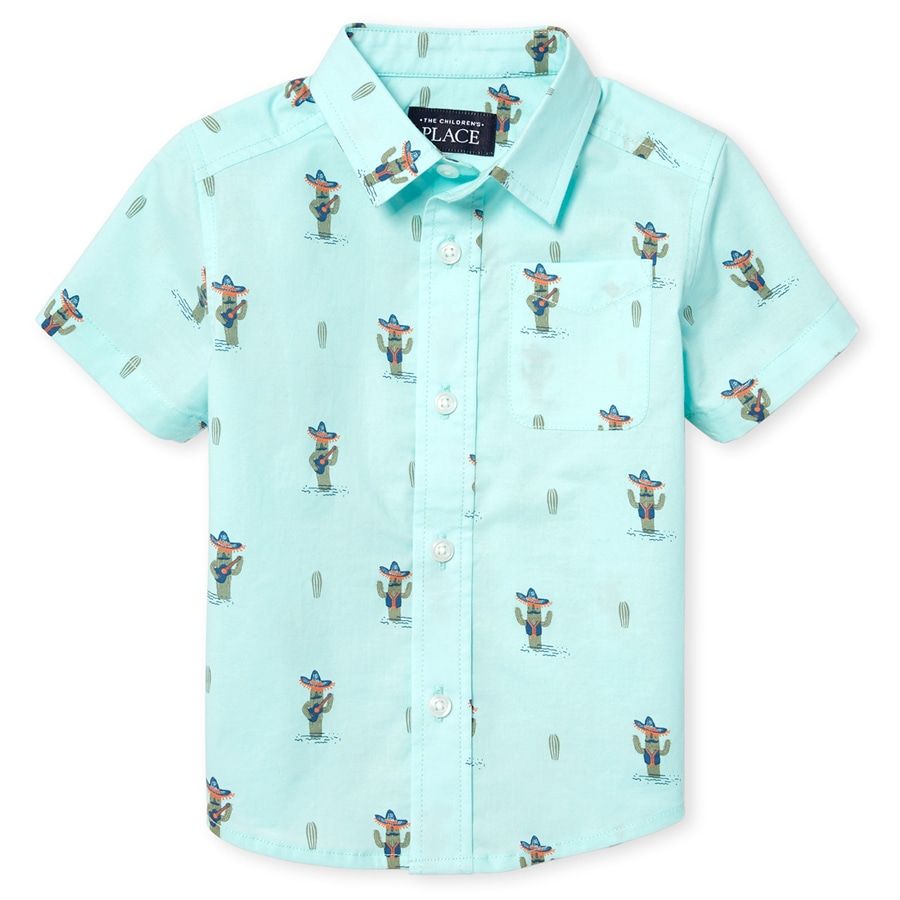 button down cactus shirt