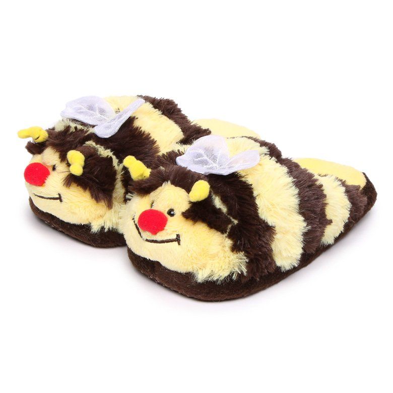 NEW Pillow Pets Pee-Wees Penguin Panda Bumble Bee Chenille Slippers