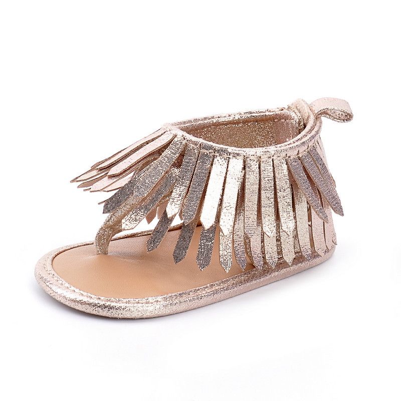 baby girl gold sandals