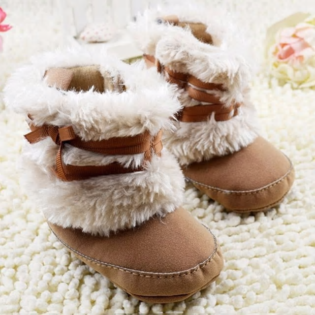 baby girl fur boots