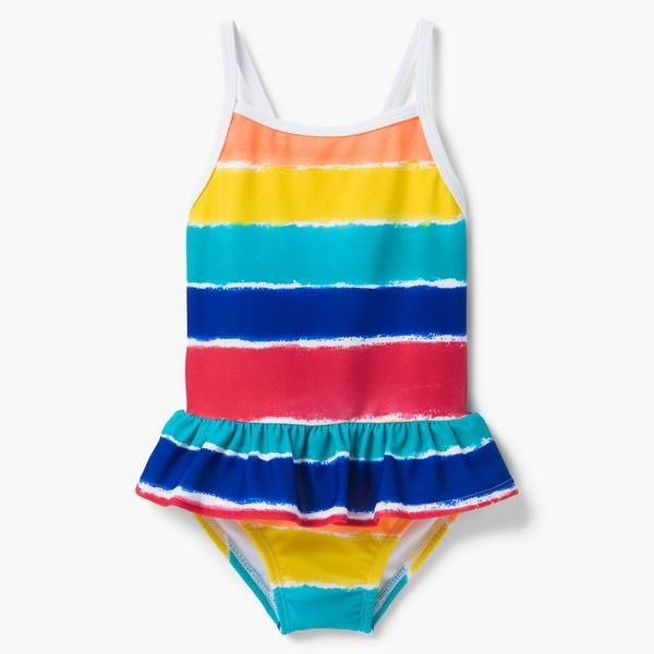 NWT Gymboree Spring Vacation Flamingo Girls Floral Swimsuit Bathing Suit