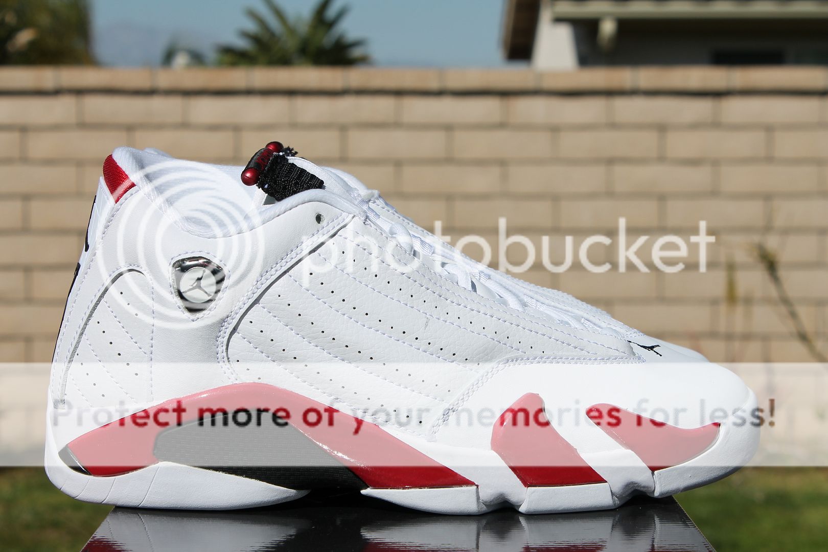 NIKE AIR JORDAN 14 RETRO XIV GS SZ 7 Y WHITE VARSITY RED BLACK 487524 